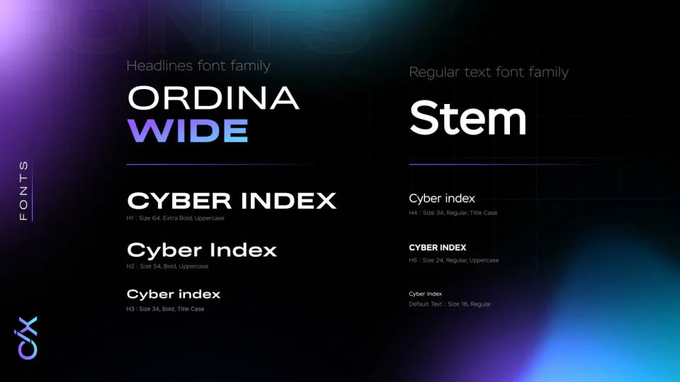 Шрифтовая пара Ordina Wide и Stem