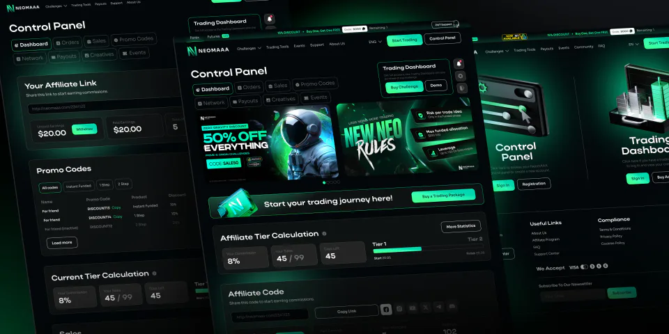 Личный кабинет NEOMAAA Funded