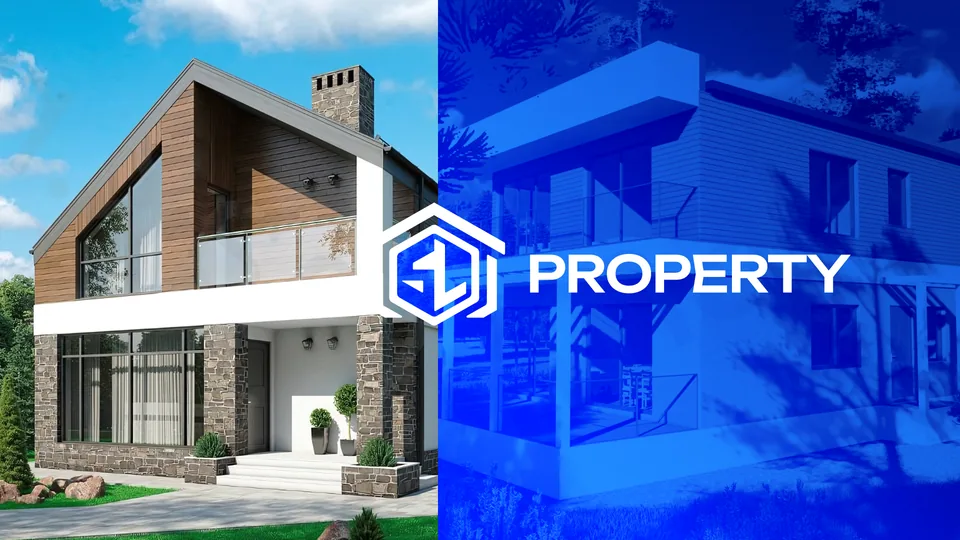 Финальный разворот с домом и знаком SL Property