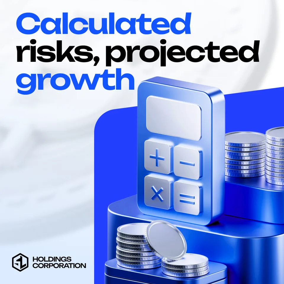 Пост SL Holdings в соцсетях: «Calculated risks, projected growth»