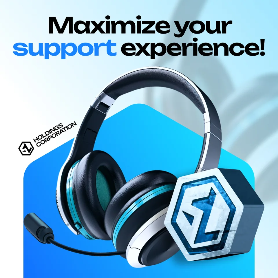 Пост SL Holdings в соцсетях: «Maximize your support experience!»